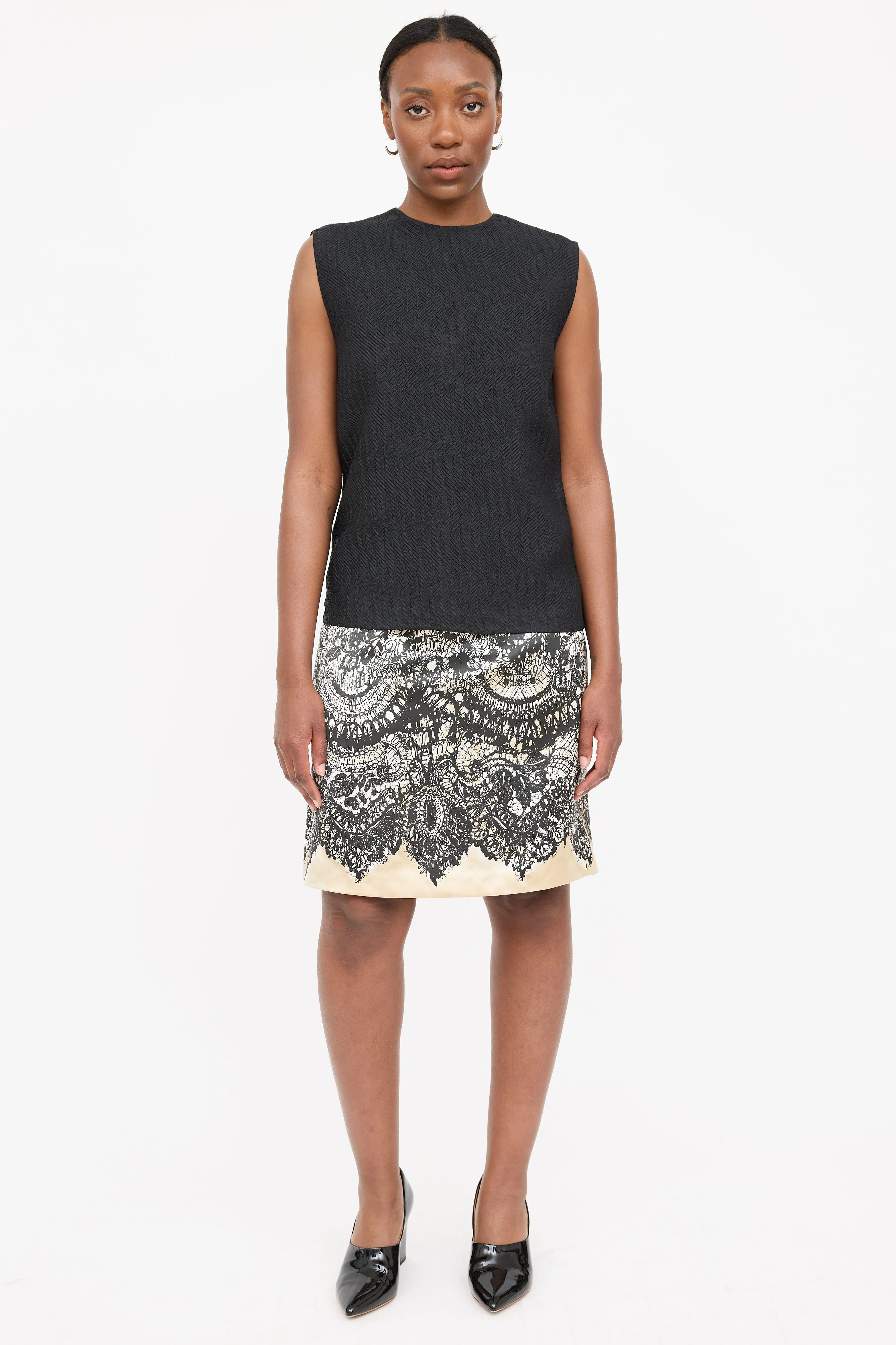 2014 Nylon Pleated Top