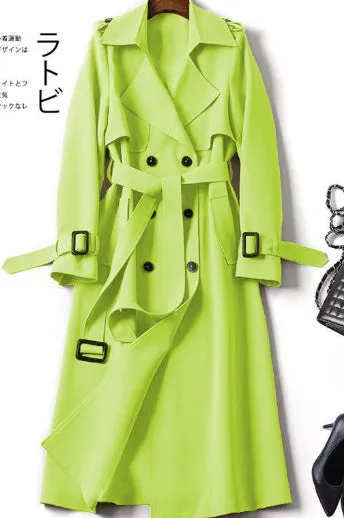Amanda – Elegant Mid-length Vegan Trench Coat