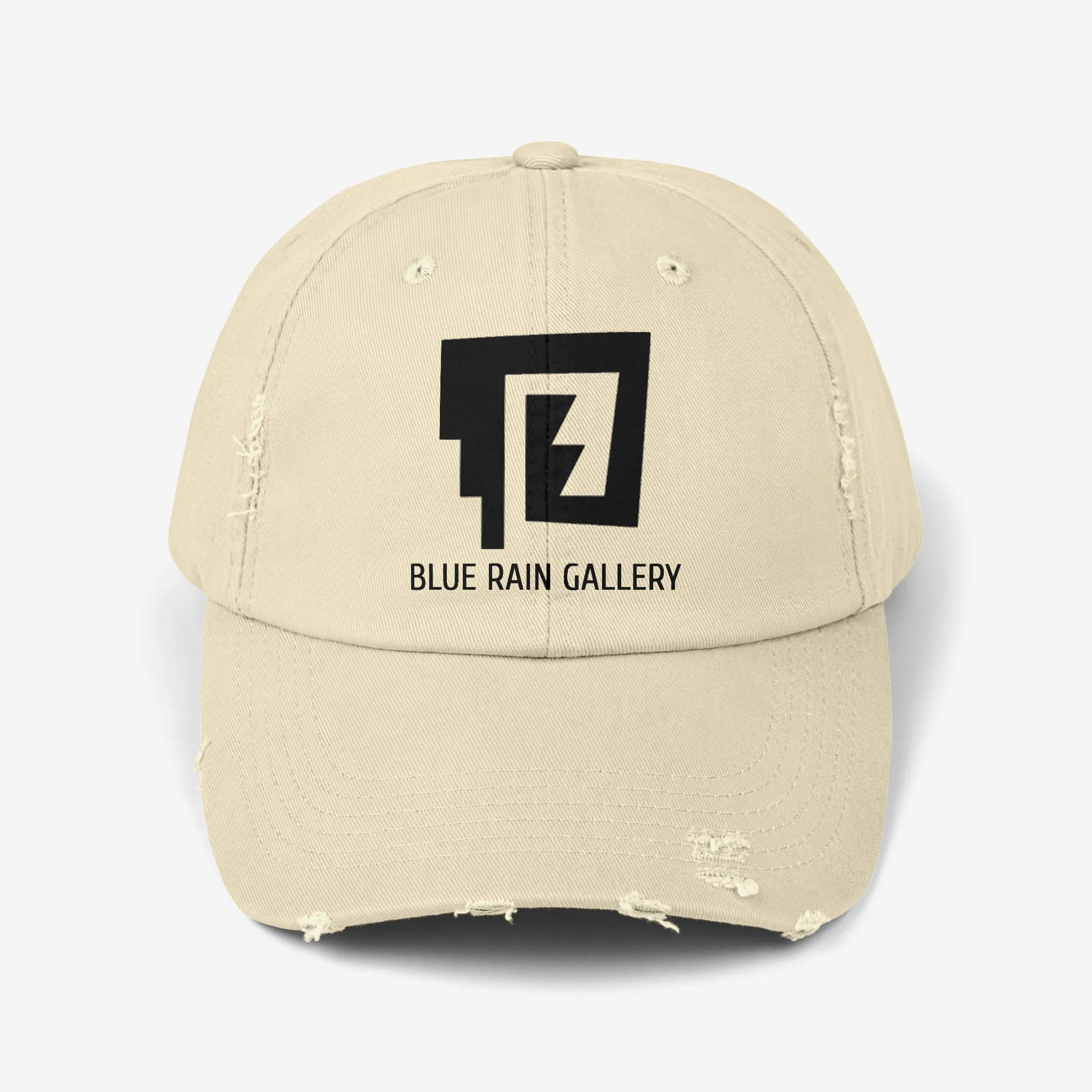 Blue Rain Distressed Cap