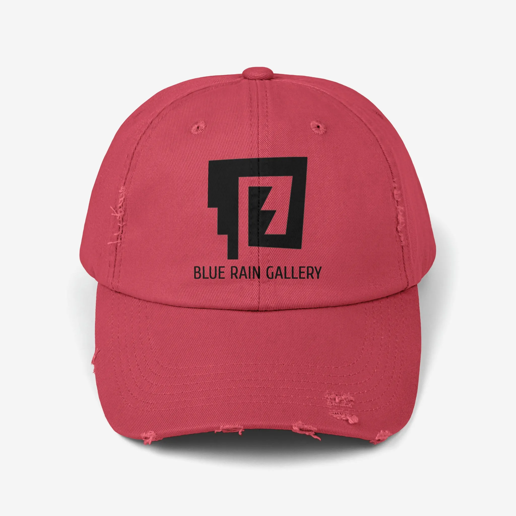 Blue Rain Distressed Cap