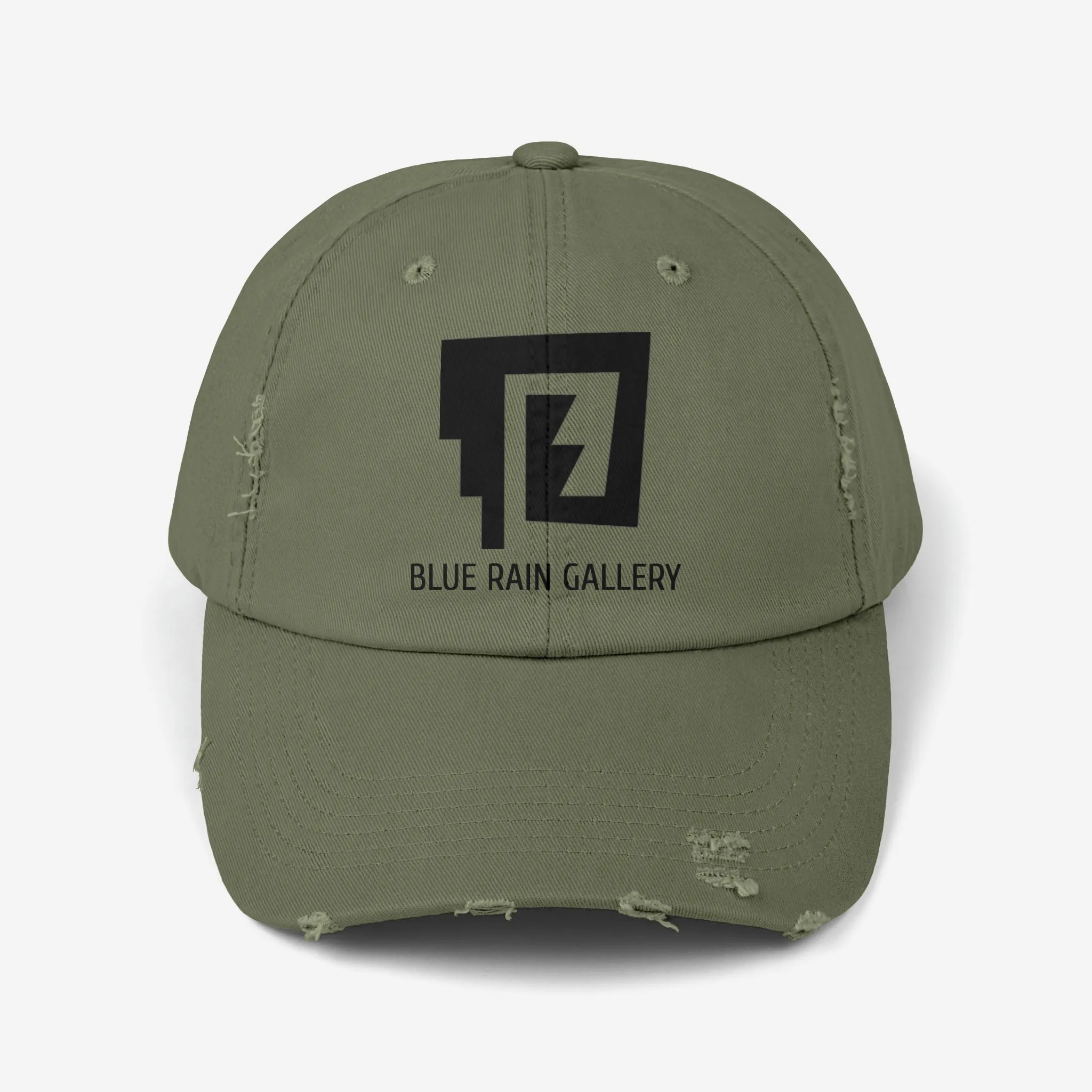 Blue Rain Distressed Cap