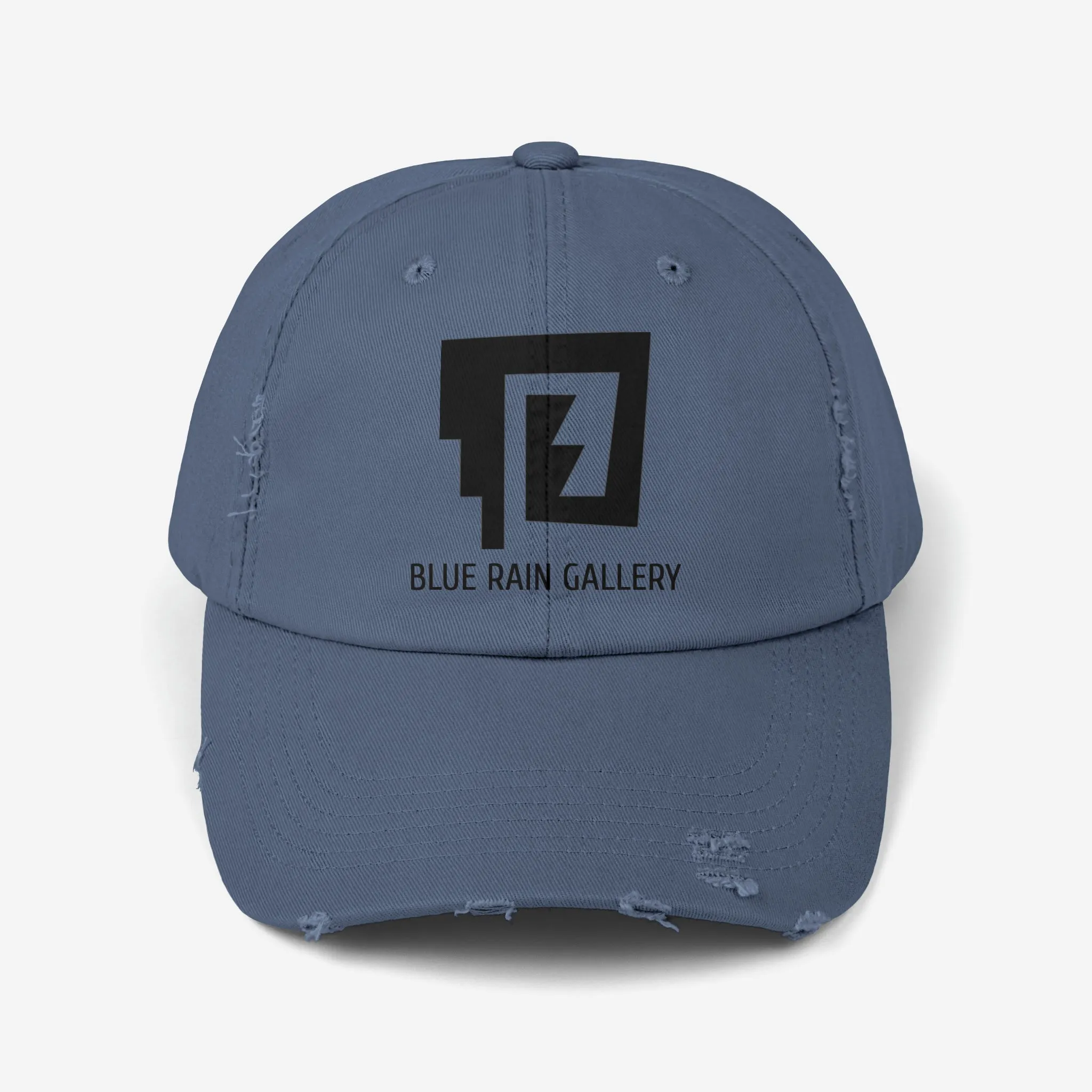 Blue Rain Distressed Cap