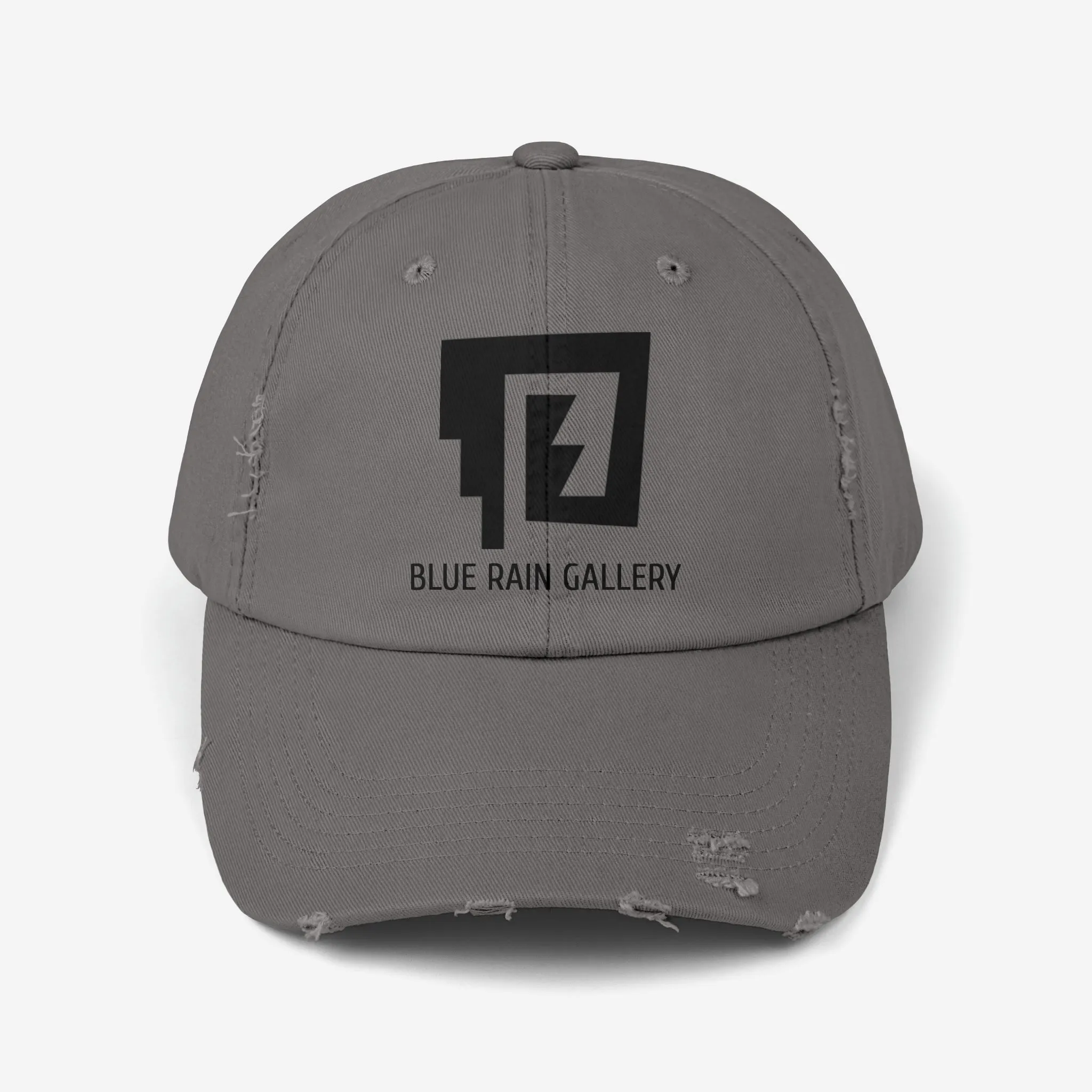 Blue Rain Distressed Cap