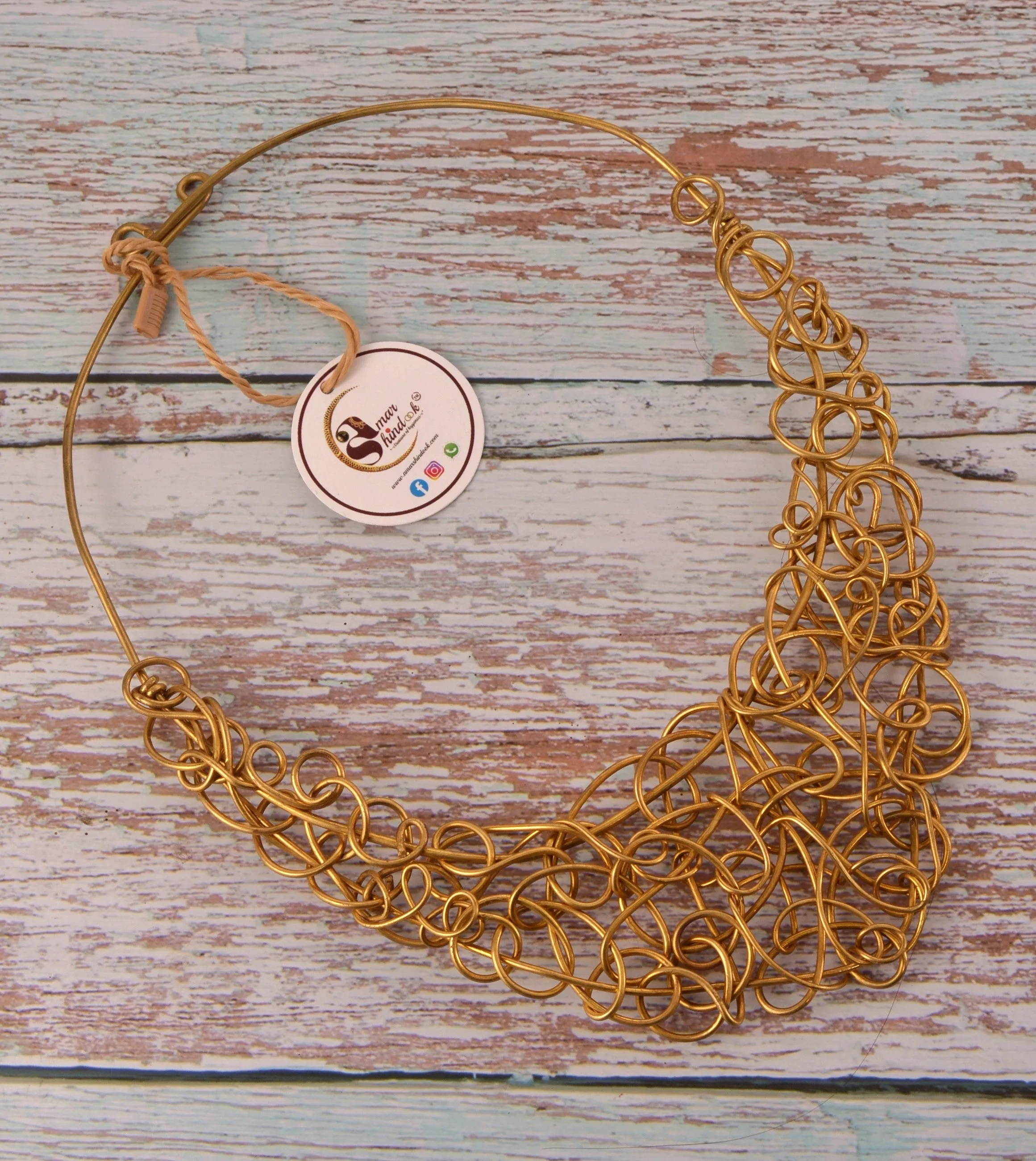 Devika Contemporary Dokra Necklace