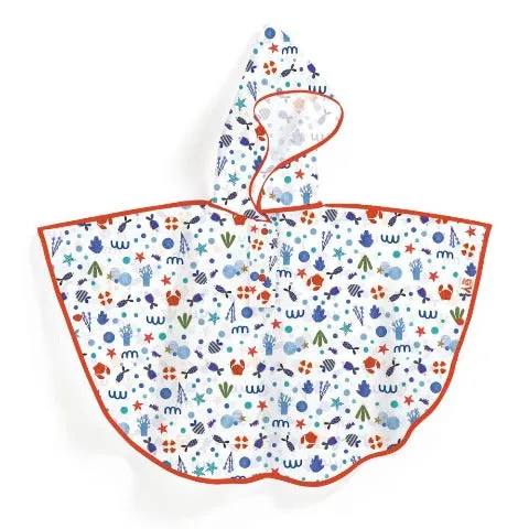 Djeco Fashion - Rain Cape 3-5 Years Ocean