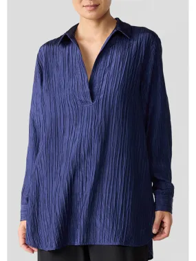 Eileen Fisher Mandarin Collar Tunic in Infinity