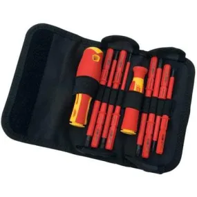Ergo-Plus Fully Insulated Interchangeable Blade Screwdriver Set - (10 Piece)