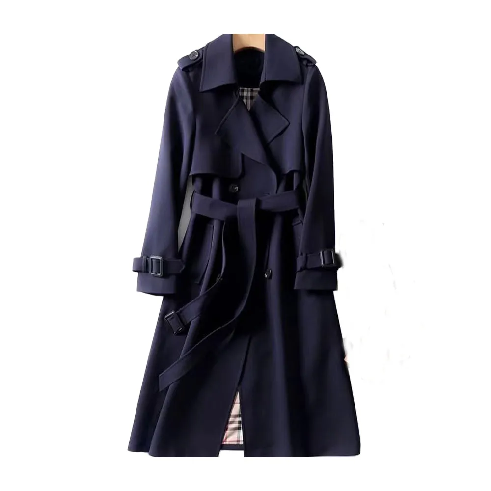 Estela™-| Ladies Trench Coat with Double Button Placket
