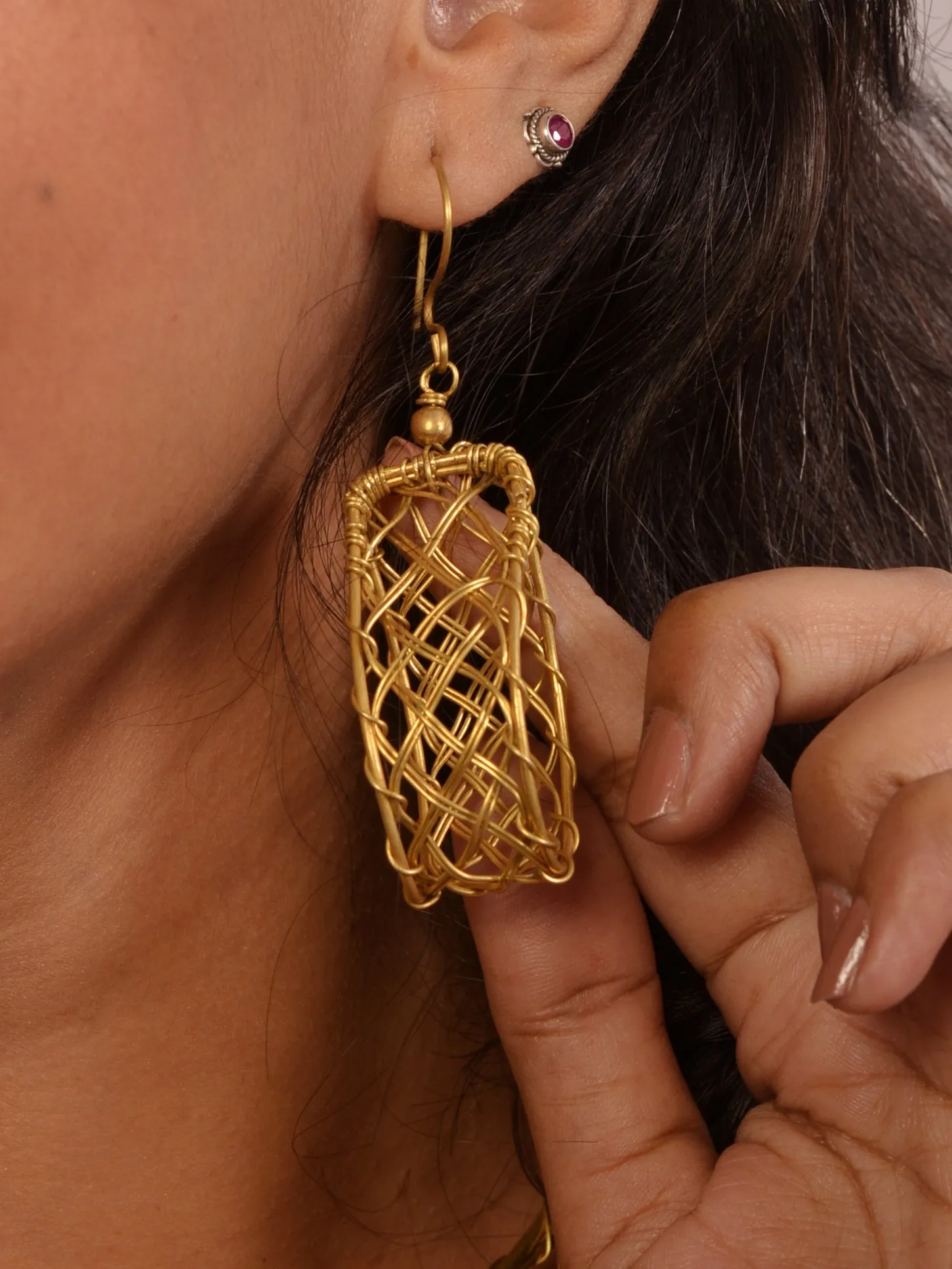 Gitanjali Contemporary Dokra Hasli Necklace & Earrings set