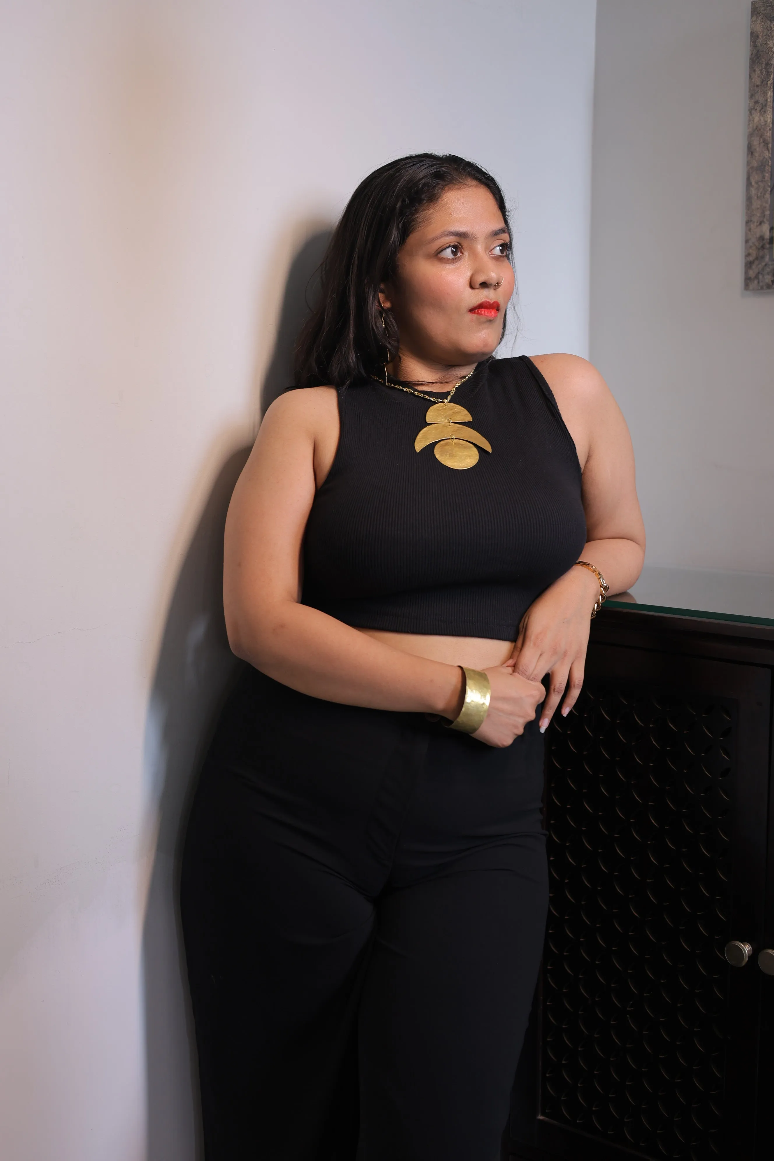 Harshita Contemporary Dokra Necklace