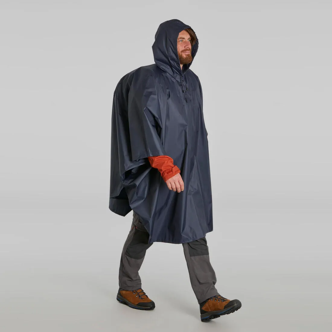 Hiking Poncho Waterproof - Trek 100