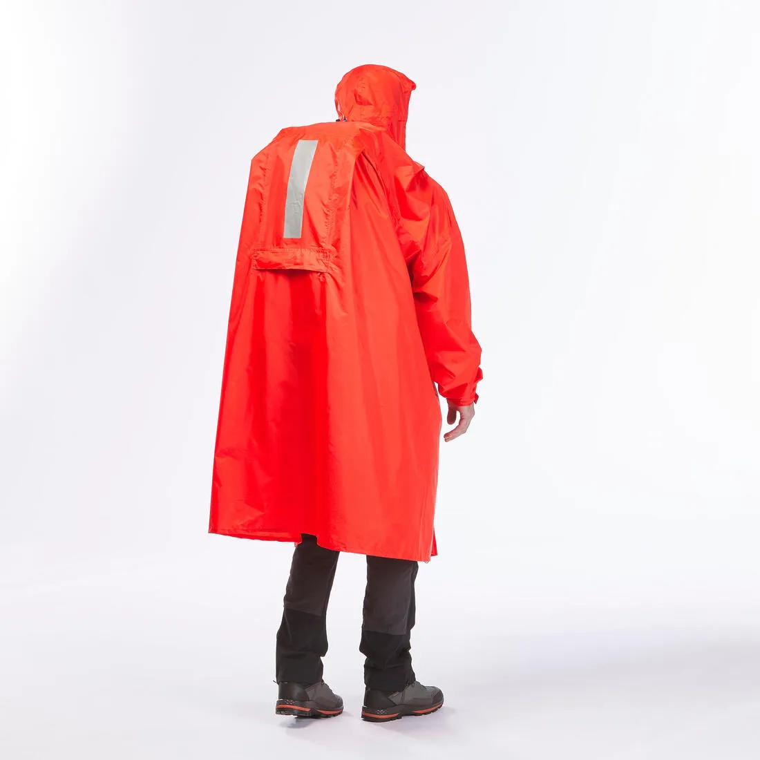 Hiking rain poncho - MT900 - 75L - Red - S/M