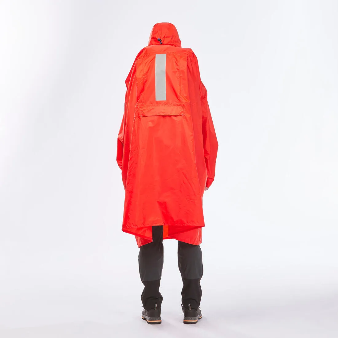 Hiking rain poncho - MT900 - 75L - Red - S/M