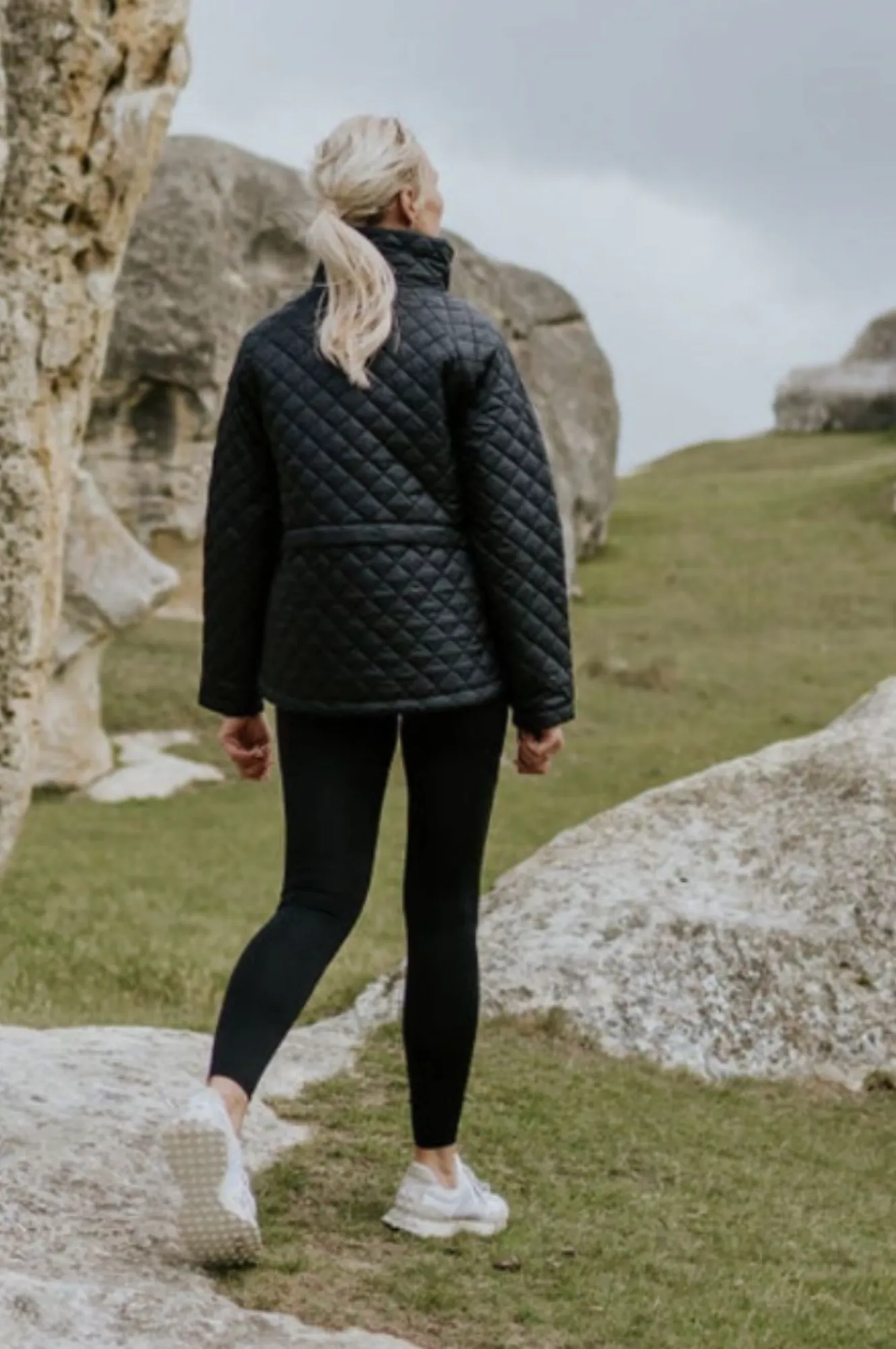 Melissa Quilt Jacket - Black