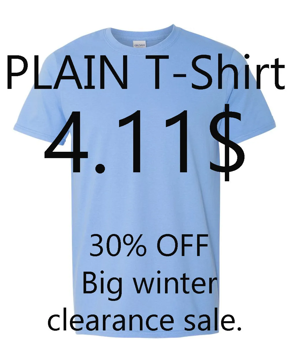 PLAIN T-SHIRT - BLANK T-SHIRT - P005