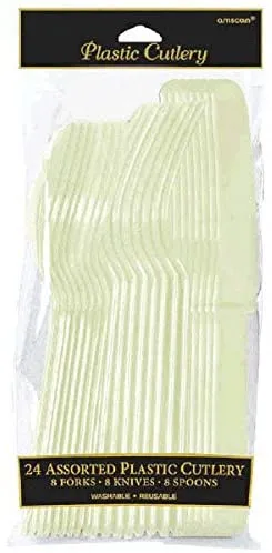 Plastic Cutlery Assorted - Vanilla Cream