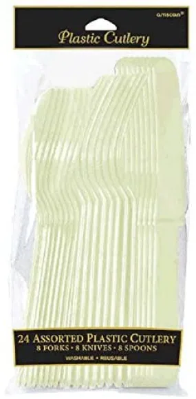 Plastic Cutlery Assorted - Vanilla Cream