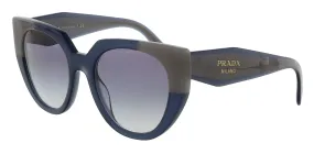 Prada 0PR 14WS 07Q40952 Cat Eye Full rim Opal Astral Sunglasses
