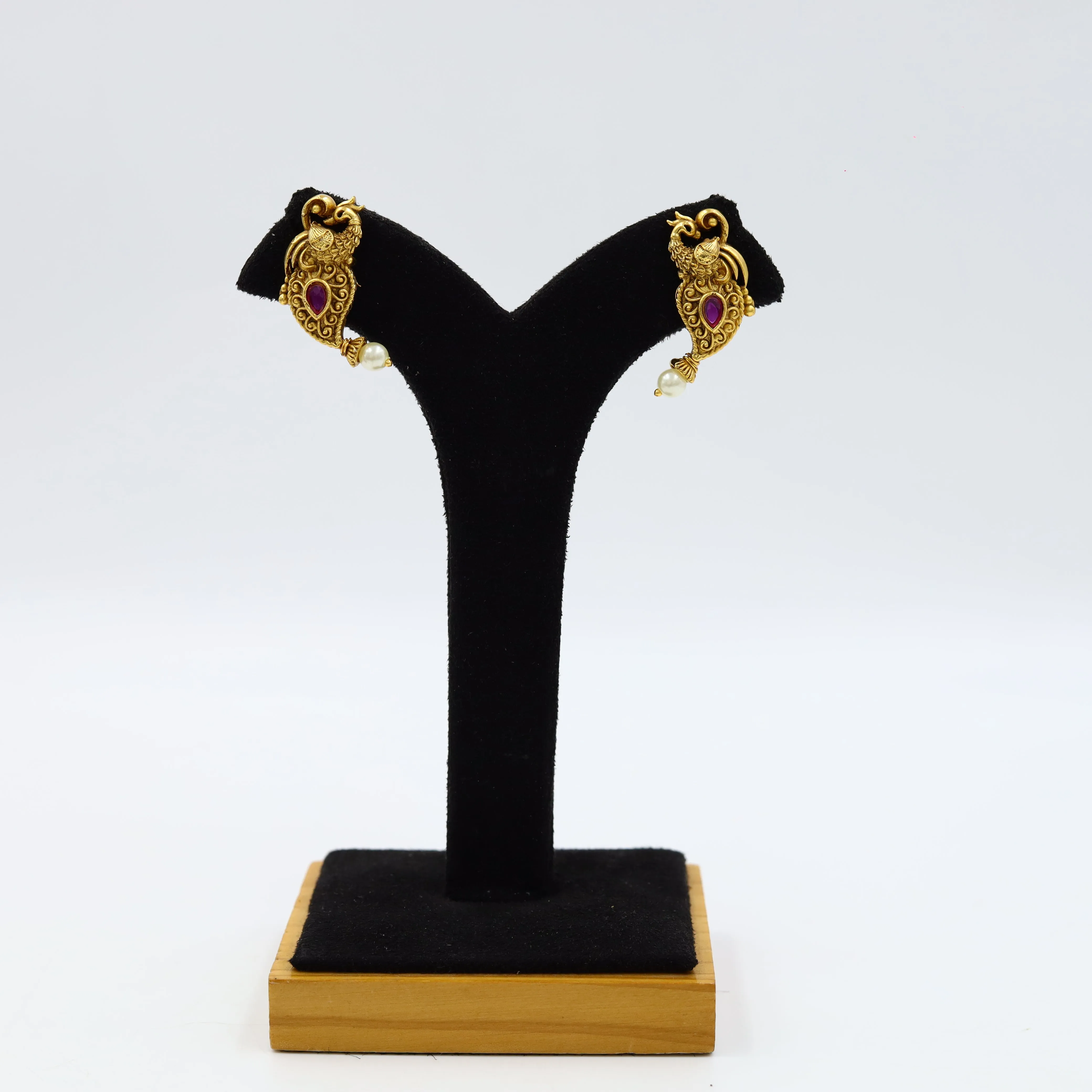 Ruby Temple Necklace Set 7829-1555