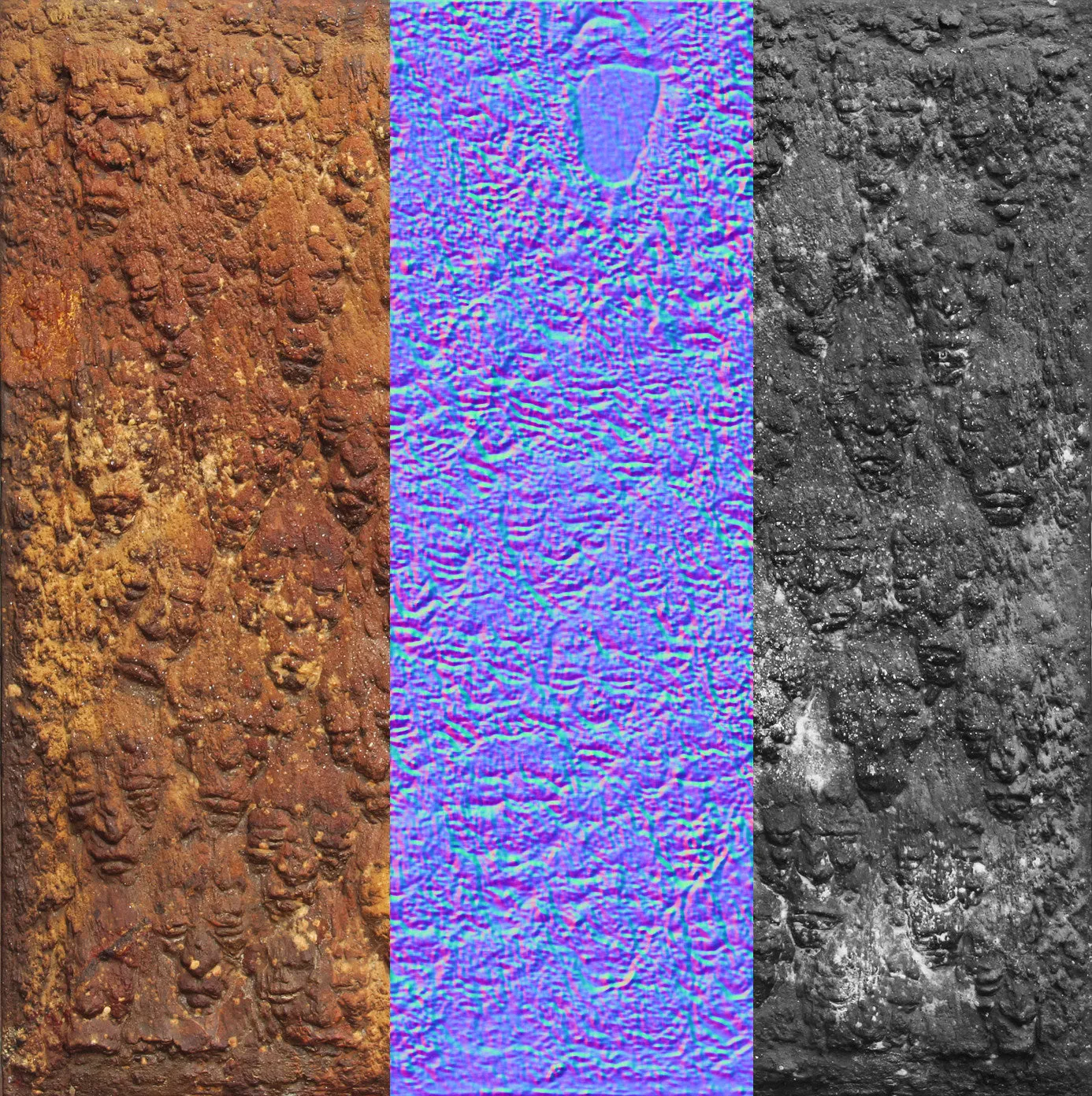Summer Rain and The Faces Lacquer Painting 3D Model