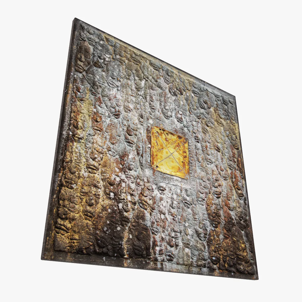 Summer Rain and The Faces Lacquer Painting 3D Model