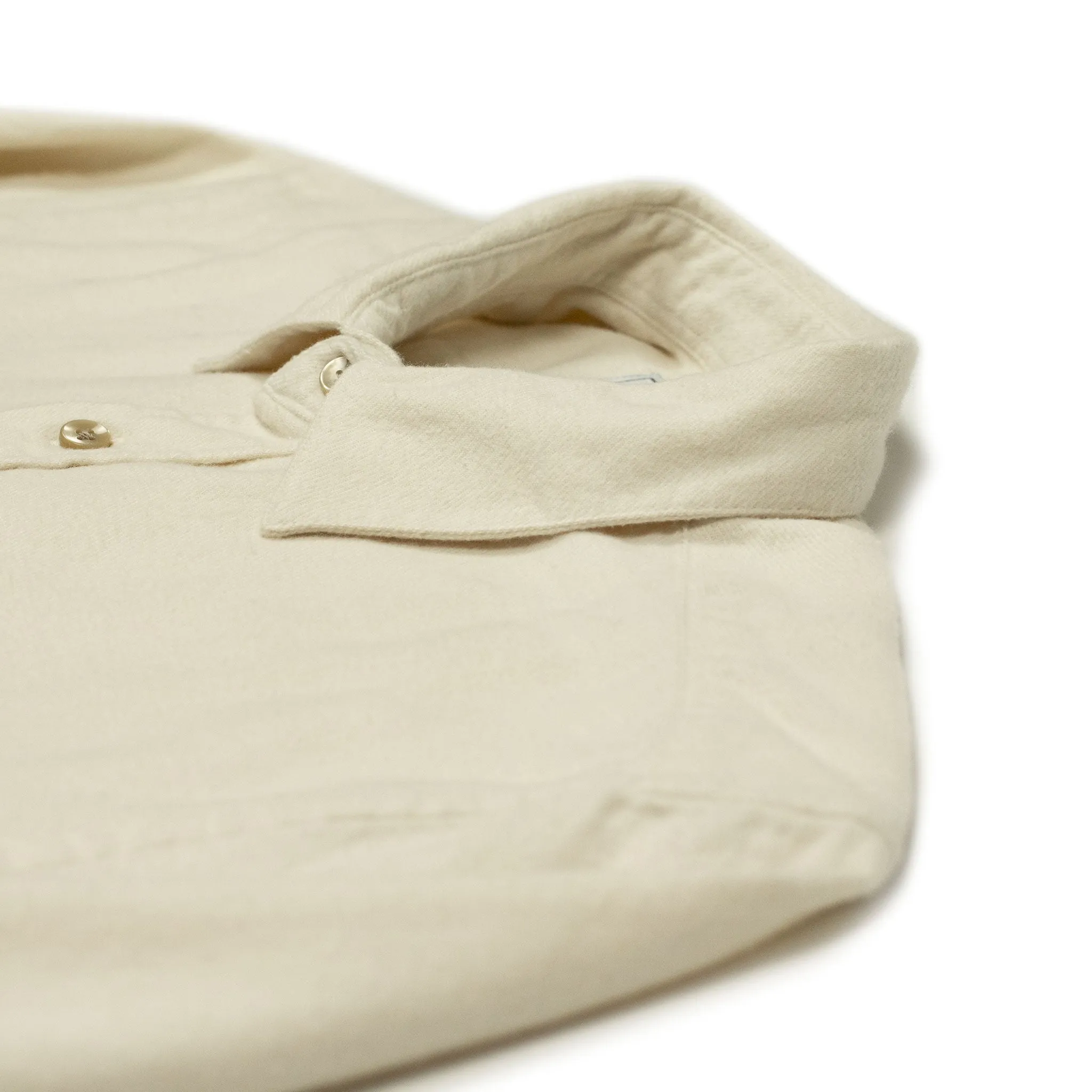 Teca shirt in ecru cotton (Restock)