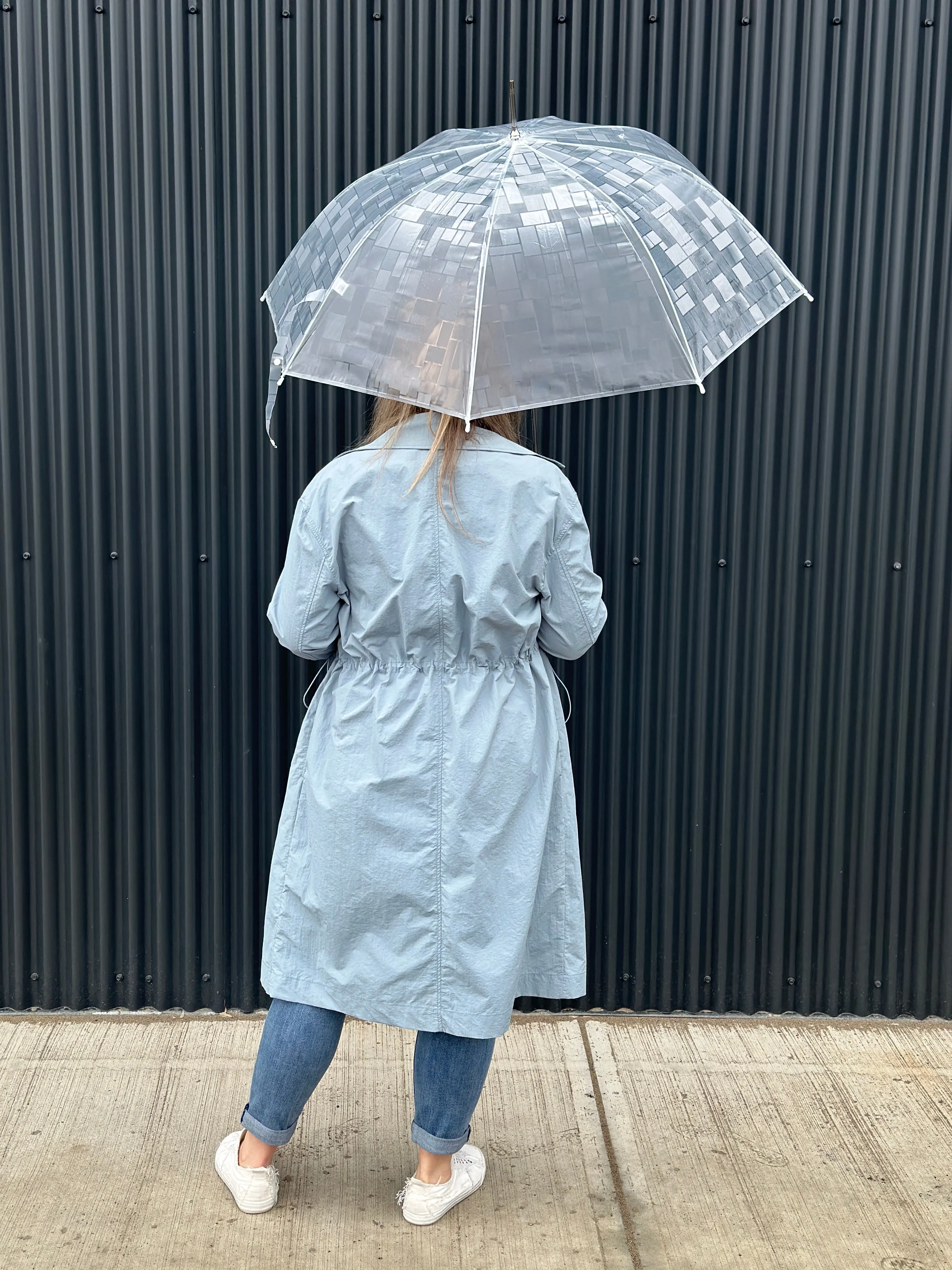 Wind Resistant Trench Overlay - Blue